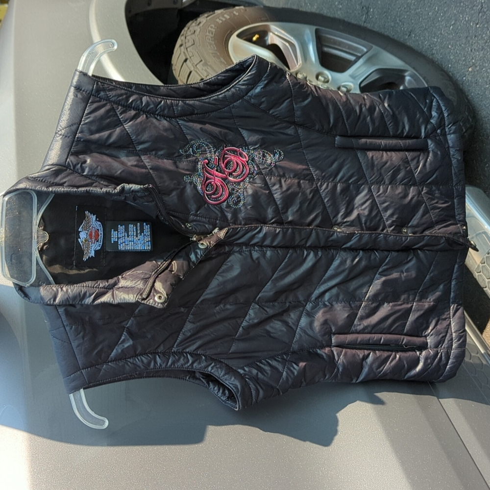 Harley Davidson Quilted Women's Nylon Vest Gem